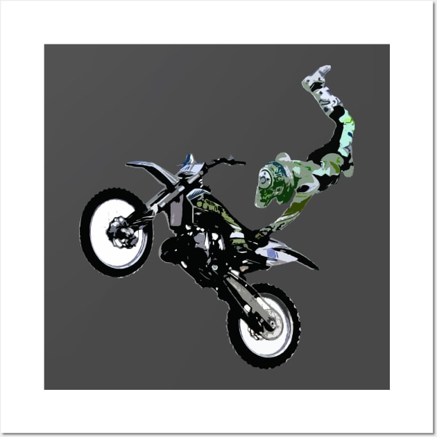 motocross freestyle Wall Art by rickylabellevie